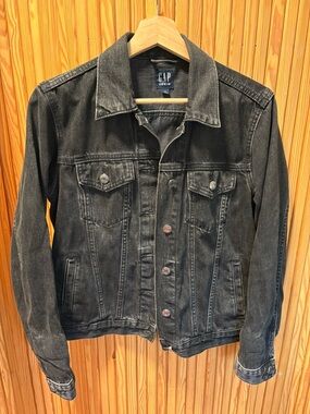 GAP Black Denim Jean Jacket